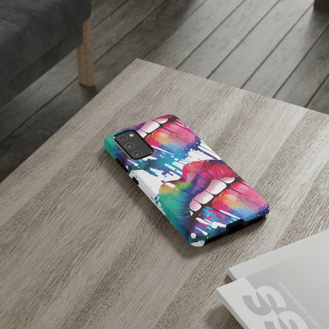 Cute Samsung Phone Case | Aesthetic Samsung Phone Case | Smile Lips Colorful | Galaxy S23, S22, S21, S20 | Luxury Double Layer | Cool - Studio40ParkLane