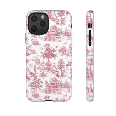 Premium Tough French Toile Gift for Her Cute Phone Cases for Samsung S25, S24, S23, S22, S21 Iphone, 16, 15, 14, 13, 12 Plus Max Pro Ultra - Studio40ParkLane