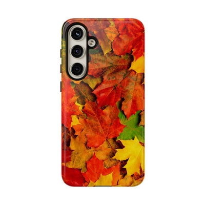 Fall Leaves Impact Resistant, Cute Phone Cases for Samsung S24, S23, S22, S21, IPhone 15 pro Iphone 14 pro Iphone 13 IPhone 12 Iphone 11