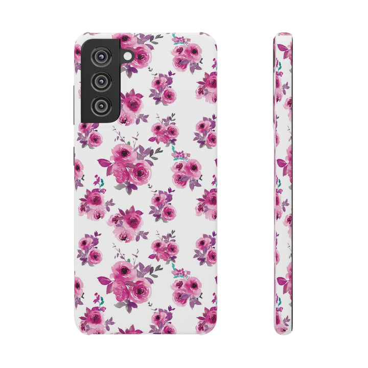 Sleek Snap Flowers Gift for Her Cute Phone Case for iPhone 16 15 14 13 12 11 X Xs Max Xr Pro Plus Samsung Galaxy S24 S23 S22 S21 S20 Ultra