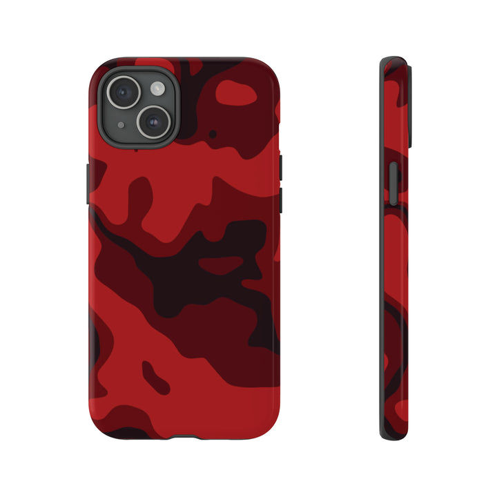 Cool Phone Case | Red Camouflage, For iPhone 15 Case | iPhone 15 Pro Case, Iphone 14 Case, Iphone 14 Pro Max Case, Protective Iphone Case - Studio40ParkLane
