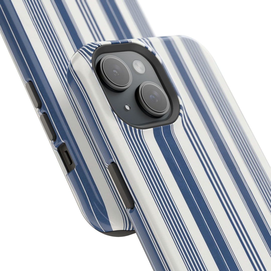 MagSafe Cute Phone Case, Coastal Striped Phone Case for iPhone 17 16 15 14 13 12 Pro Max, Samsung S26 S25 S24 Ultra case - Studio40ParkLane