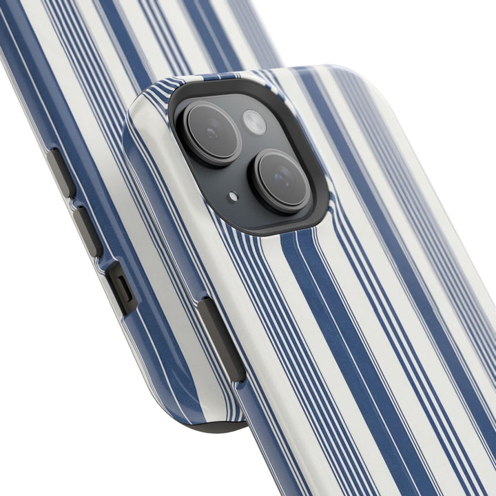 MagSafe Cute Phone Case, Coastal Striped Phone Case for iPhone 17 16 15 14 13 12 Pro Max, Samsung S26 S25 S24 Ultra case - Studio40ParkLane