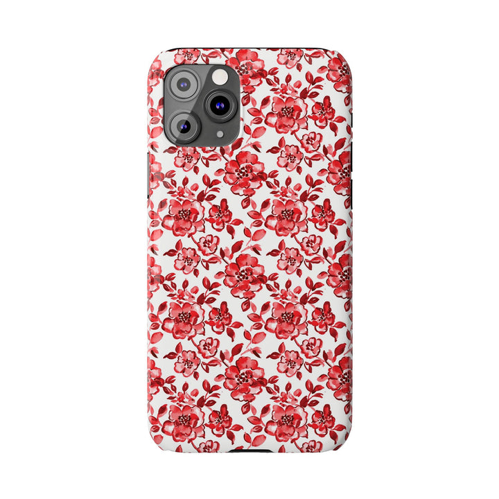 Slim Red Chinoiserie Gift for Her Cute Phone Cases for Iphone 16 Pro Max | iPhone 15 Case | iPhone 15 Pro Max Case, Iphone 14, Iphone 14 Pro Max, Iphone 13 12 11 8 7 - Studio40ParkLane