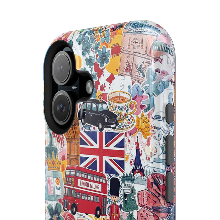 London England Coquette Collage Tough Magsafe Cute Phone Cases for Iphone | iPhone 17 Pro Max Case, Iphone 16, Iphone 15 14 13 12 11 10 9 - Studio40ParkLane
