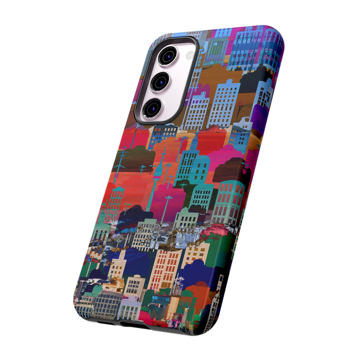 Cute Samsung Case | Cool Iphone Case | Summer City Skyline, Samsung S24, S23, S22, S21, IPhone 15 Case | Iphone 14 Case, Iphone 13 Case - Studio40ParkLane