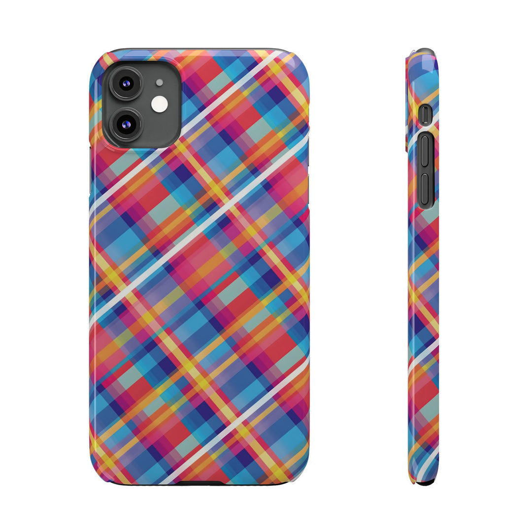 Slim Checkered Plaid Gift for Her Cute Phone Cases for Iphone 16 Pro Max | iPhone 15 Case | iPhone 15 Pro Max Case, Iphone 14, 13, 12, 11, 10, 8, 7 - Studio40ParkLane