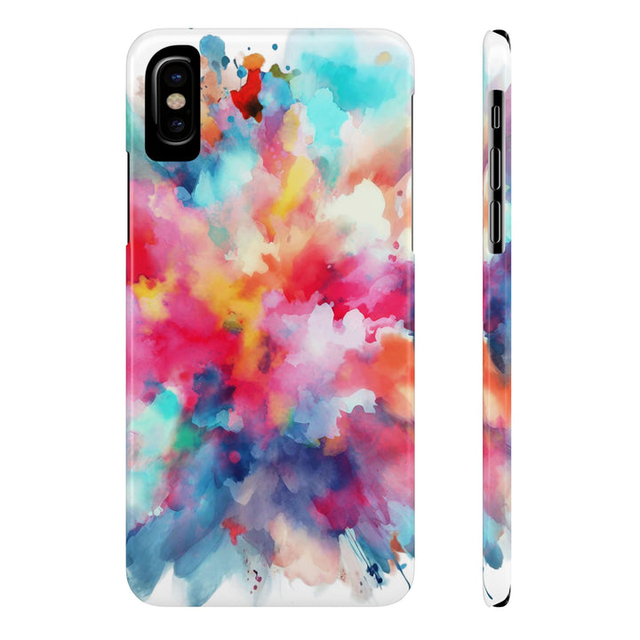 Slim Paint Splash Gift for Her Cute Phone Cases for Iphone 16 Pro Max | iPhone 15 Case | iPhone 15 Pro Max Case, Iphone 14, Iphone 14 Pro Max, Iphone 13 12 11 8 7 - Studio40ParkLane