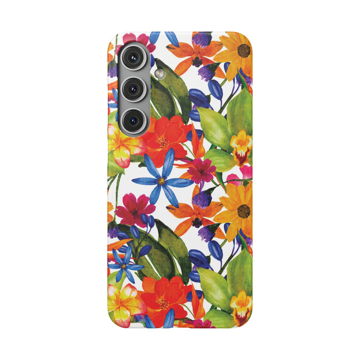 Sleek Snap Colorful Flowers Cute Phone Case for iPhone 16 15 14 13 12 11 X Xs Max Xr Pro Plus Samsung Galaxy S24 S23 S22 S21 S20 Note Ultra