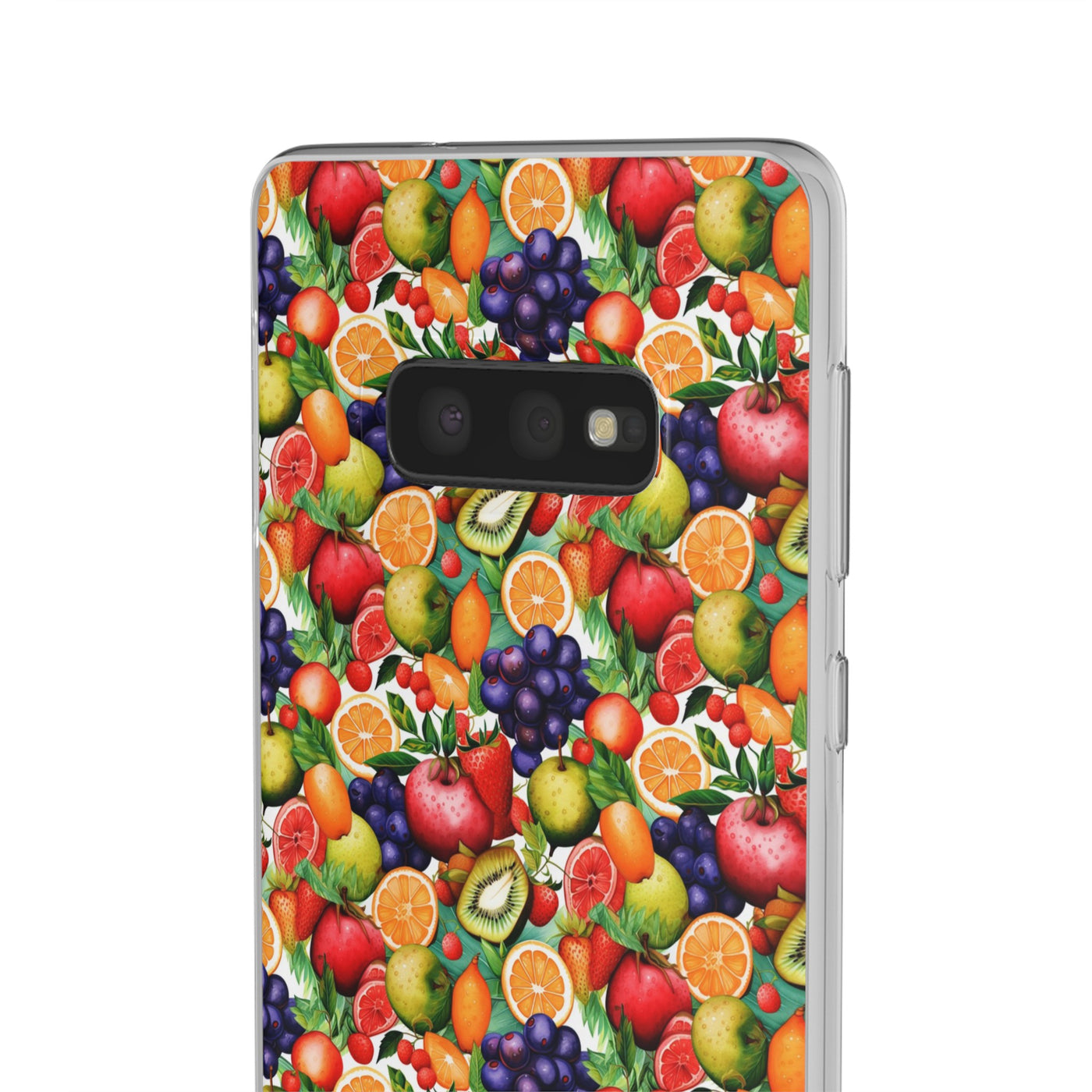 Cute Flexi Phone Cases, Summer Fruit Mix, Compatible with Samsung Galaxy S23, Samsung S22, Samsung S21, Samsung S20, Galaxy S20 Ultra