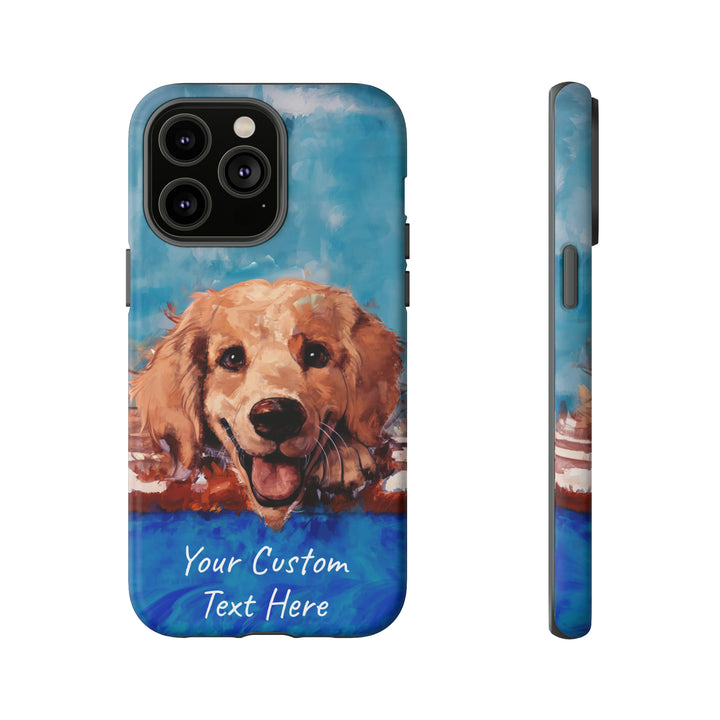 Personalize this Cute IPhone Case | Golden Retriever Dog iPhone Case, iPhone 15 Case | iPhone 15 Case, Iphone 14 Case, Iphone 14 Pro Max Case - Studio40ParkLane