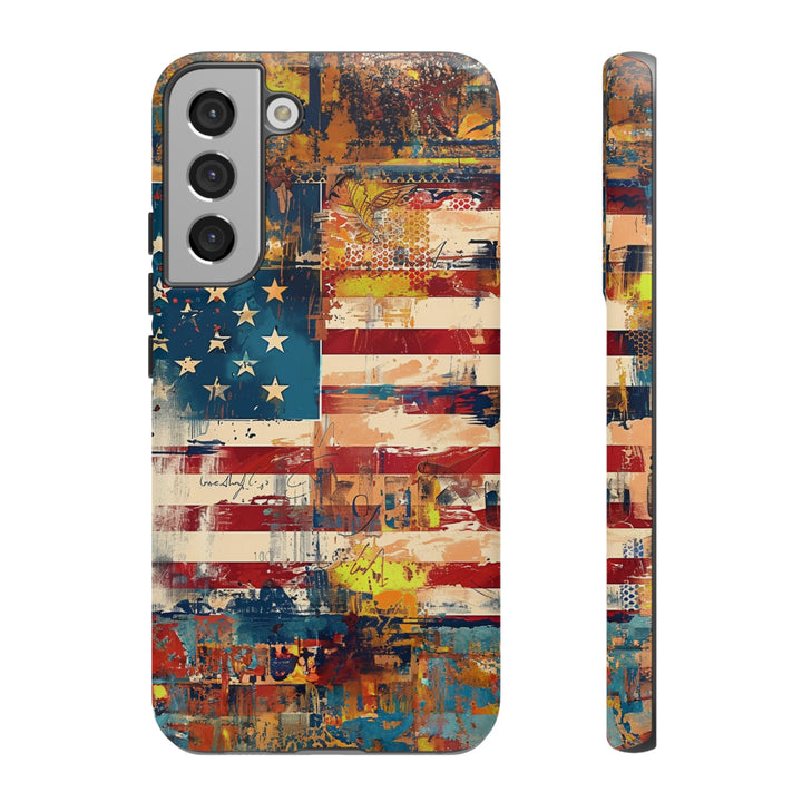 Impact Resistant, American Flag, Cute Phone Cases for Samsung S24, S23, S22, S21, IPhone 15 pro Iphone 14 pro Iphone 13 IPhone 12 Iphone 11 - Studio40ParkLane