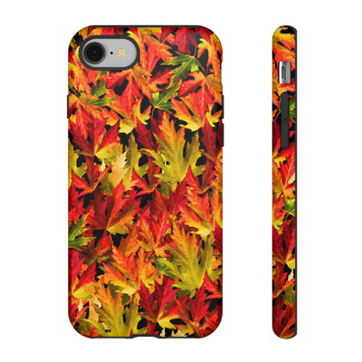 Fall Leaves Impact Resistant, Cute Phone Cases for Samsung S24, S23, S22, S21, IPhone 15 pro Iphone 14 pro Iphone 13 IPhone 12 Iphone 11