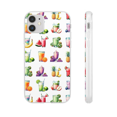 Cute Flexi Phone Cases, For Iphones and Samsung Galaxy Phones, Tropical Summer Fruit Cocktails, Galaxy S23 Phone Case, Samsung S22 Case, Samsung S21, Iphone 15, Iphone 14, Iphone 13