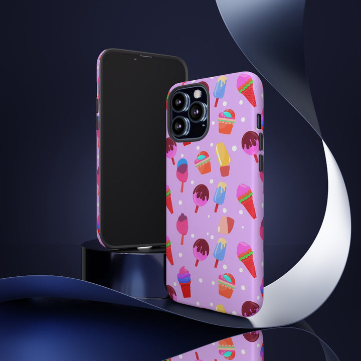 Cute Samsung Case | Cool Iphone Case | Summer Pink Ice - Cream, Samsung S24, S23, S22, S21, IPhone 15 Case | Iphone 14 Case, Iphone 13 Case - Studio40ParkLane