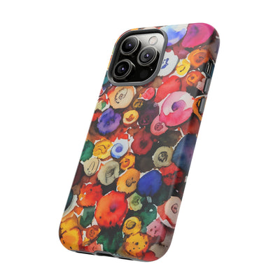 Impact Resistant, Fall Colors Buttons, Cute Phone Cases for Samsung S24, S23, S22, S21, IPhone 15 pro Iphone 14 pro Iphone 13 IPhone 12 Iphone 11