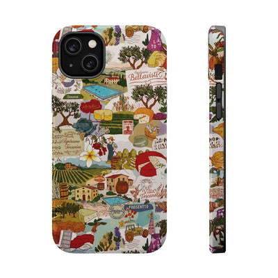 Italy Tuscany Coquette Collage Tough Magsafe Cute Phone Cases for Iphone | iPhone 17 Pro Max Case, Iphone 16, Iphone 15 14 13 12 11 10 9 - Studio40ParkLane