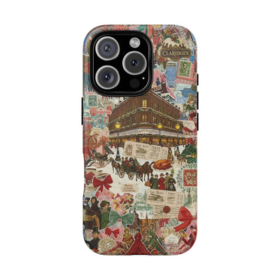 Aesthetic Tough London Coquette Collage Premium Phone Case - For iPhone 17 Pro Max iPhone 16 Pro iPhone 15 Iphone 14 Plus 13 Pro 12 11 10 XR - Studio40ParkLane