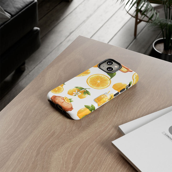 Impact Resistant, Lemon Fruit Pie, Cute Phone Cases for Samsung S24, S23, S22, S21, IPhone 15 pro Iphone 14 pro Iphone 13 IPhone 12 Iphone 11 - Studio40ParkLane
