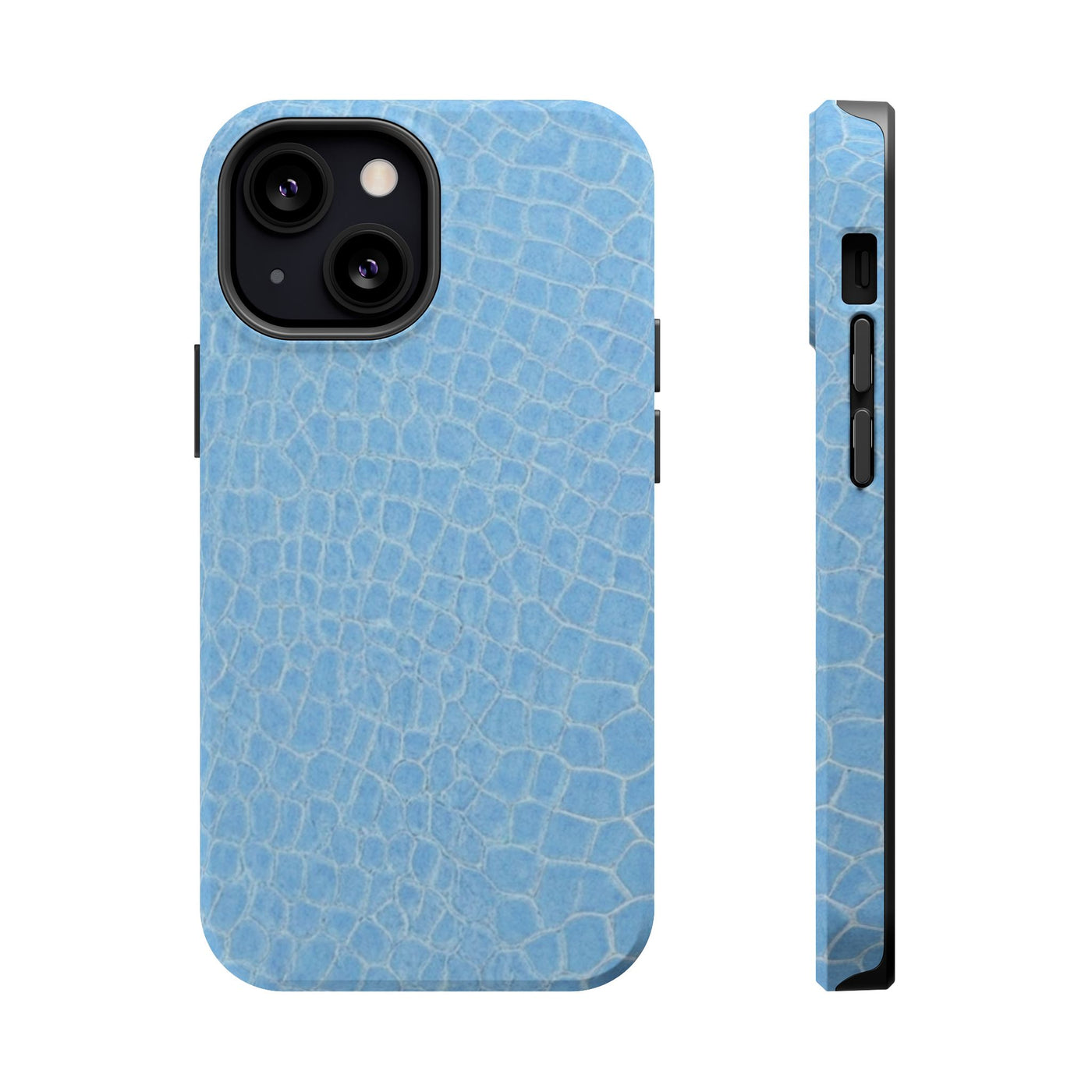 Non Leather Blue Color Pattern Magsafe Cute Phone Case for Iphone Gift for Her, | iPhone 15 Case | iPhone 15 Pro Max Case, Iphone 14, Iphone 14 Pro Max, Iphone 13, Iphone 16