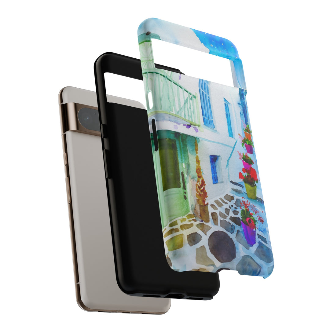 Impact Resistant, Greece House, Cute Phone Cases for Samsung S24, S23, S22, S21, IPhone 15 pro Iphone 14 pro Iphone 13 IPhone 12 Iphone 11 - Studio40ParkLane