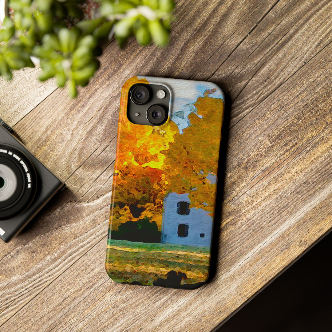 Slim Cute Phone Cases for Iphone - | iPhone 15 Case | iPhone 15 Pro Max Case, Iphone 14 Case, Iphone 14 Pro Max, Iphone 13, New England Fall Leaves - Studio40ParkLane
