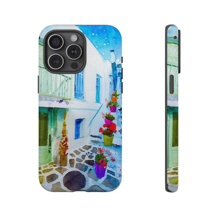 Impact Resistant, Greece House, Cute Phone Cases for Samsung S24, S23, S22, S21, IPhone 15 pro Iphone 14 pro Iphone 13 IPhone 12 Iphone 11 - Studio40ParkLane