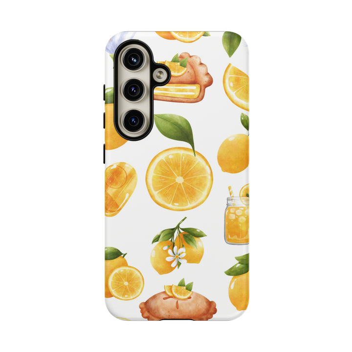 Cute Samsung Phone Case | Aesthetic Samsung Phone Case | Galaxy S23, S22, S21, S20 | Summer Fruit Lemons, Protective Phone Case - Studio40ParkLane