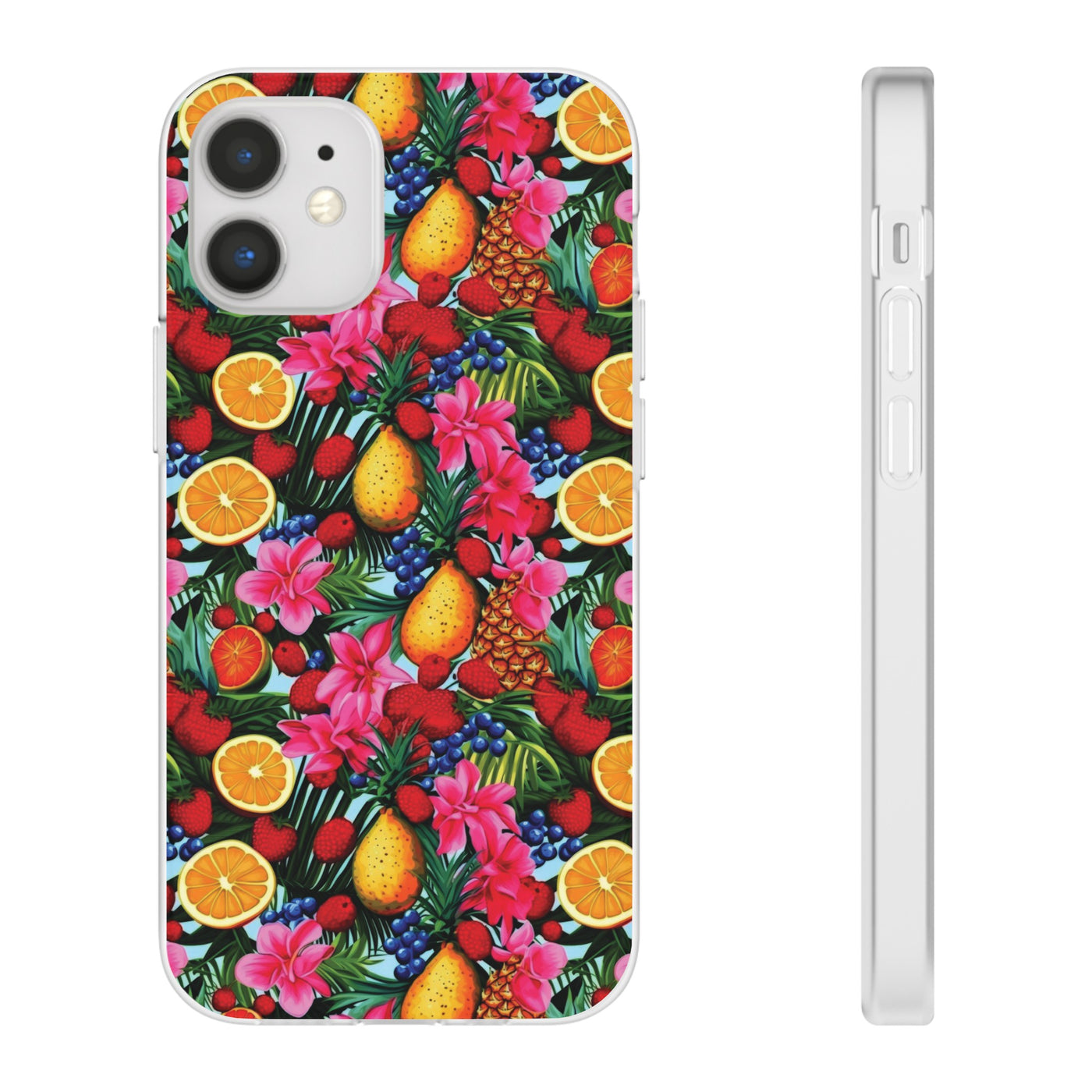 Cute Flexi Phone Cases, For Iphones and Samsung Galaxy Phones, Summer Mixed Fruit, Galaxy S23 Phone Case, Samsung S22 Case, Samsung S21, Iphone 15, Iphone 14, Iphone 13