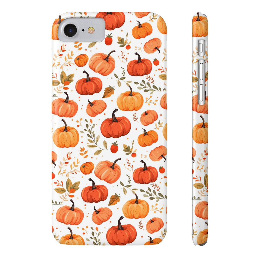 Slim Fall Autumn Pumpkins Gift for Her Cute Phone Cases for Iphone 16 | iPhone 15 Case | iPhone 15 Pro Max Case, Iphone 14, Iphone 14 Pro Max, Iphone 13, Slim - Studio40ParkLane