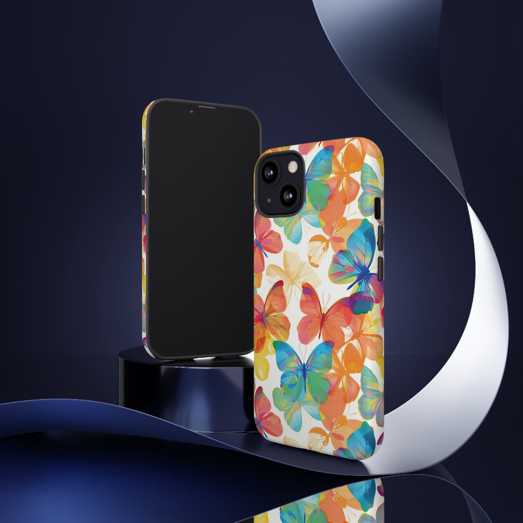 Cute Samsung Case | Cool Iphone Case | Summer Bright Butterflies, Samsung S24, S23, S22, S21, IPhone 15 Case | Iphone 14 Case, Iphone 13 Case - Studio40ParkLane