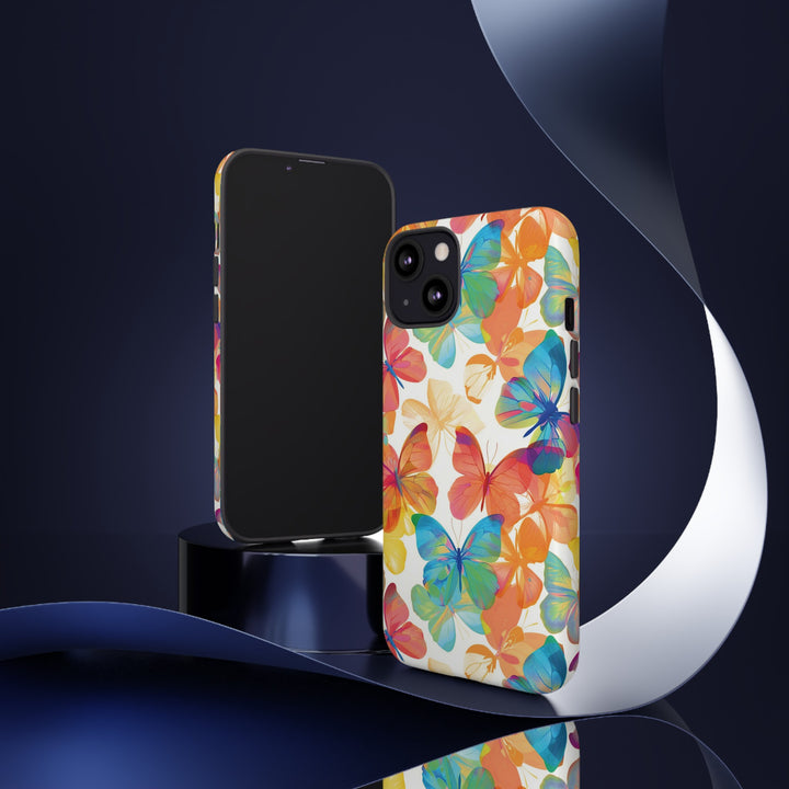 Cute Samsung Case | Cool Iphone Case | Summer Bright Butterflies, Samsung S24, S23, S22, S21, IPhone 15 Case | Iphone 14 Case, Iphone 13 Case - Studio40ParkLane