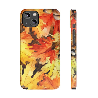 Slim Fall Leaves Slim Cute Phone Cases for Iphone  | iPhone 15 Case | iPhone 15 Pro Max Case, Iphone 14, Iphone 14 Pro Max, Iphone 13