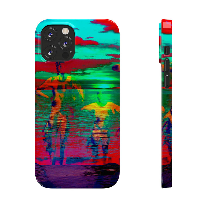 Slim Cute Phone Cases for Iphone - | iPhone 15 Case | iPhone 15 Pro Max Case, Iphone 14 Case, Iphone 14 Pro Max, Iphone 13, Sunset Mystery Dance - Studio40ParkLane