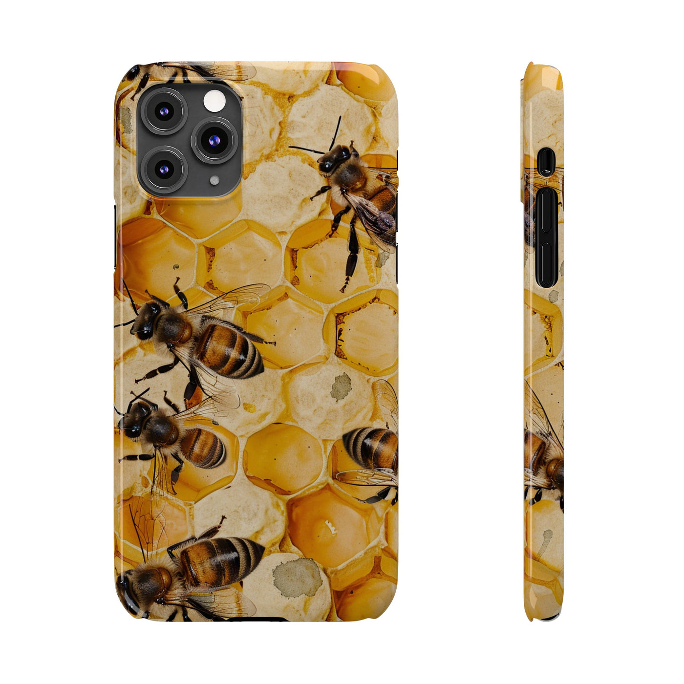 Summer Honey Bees Slim Cute Phone Cases for Iphone | iPhone 15 Case | iPhone 15 Pro Max Case, Iphone 14, Iphone 14 Pro Max, Iphone 13, 12