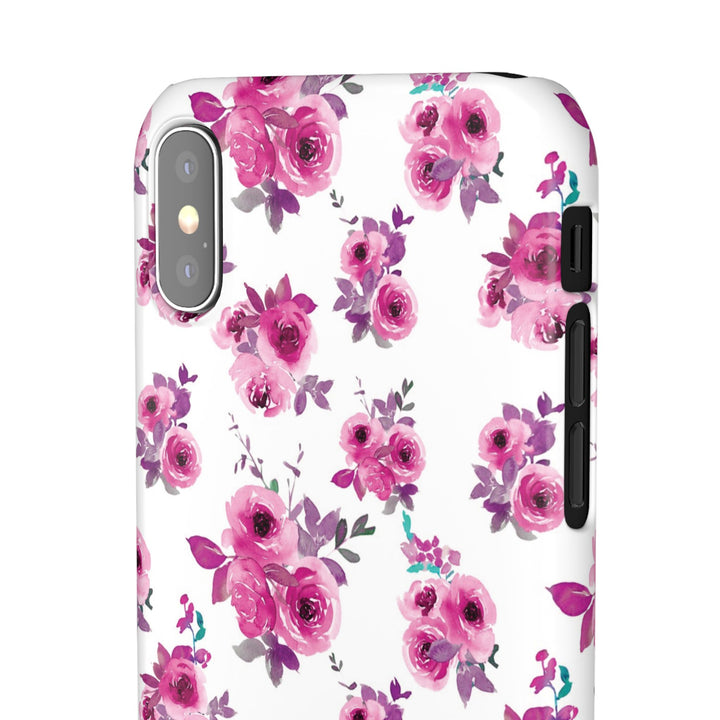 Sleek Snap Flowers Gift for Her Cute Phone Case for iPhone 16 15 14 13 12 11 X Xs Max Xr Pro Plus Samsung Galaxy S24 S23 S22 S21 S20 Ultra