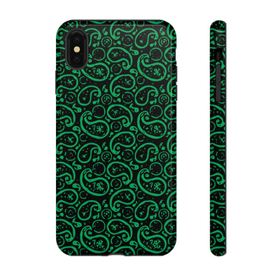 Cute IPhone Case | iPhone 15 Case | iPhone 15 Pro Max Case, Iphone 14 Case, Iphone 14 Pro Max Case IPhone Case for Art Lovers, Paisley Green