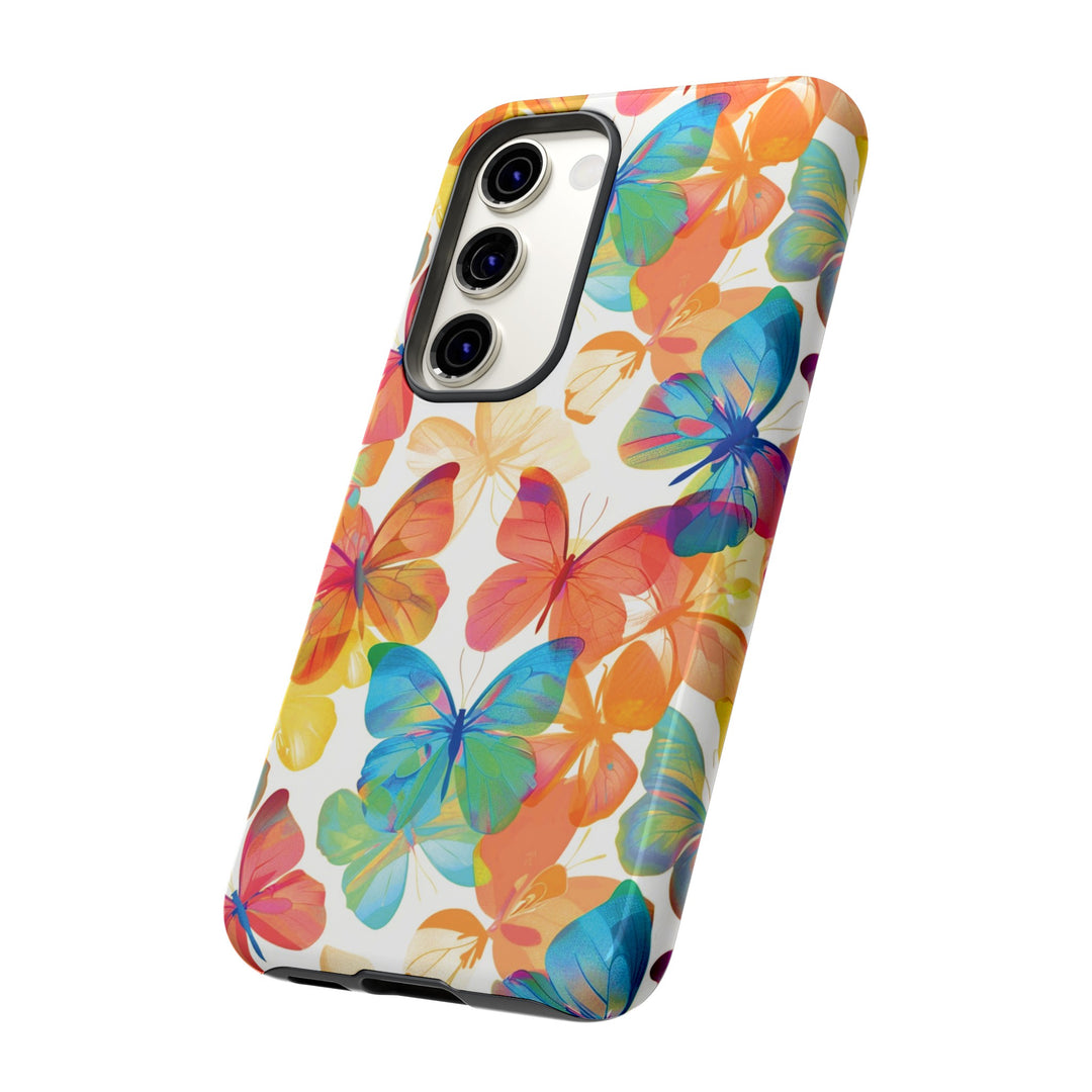 Cute Samsung Case | Cool Iphone Case | Summer Bright Butterflies, Samsung S24, S23, S22, S21, IPhone 15 Case | Iphone 14 Case, Iphone 13 Case - Studio40ParkLane