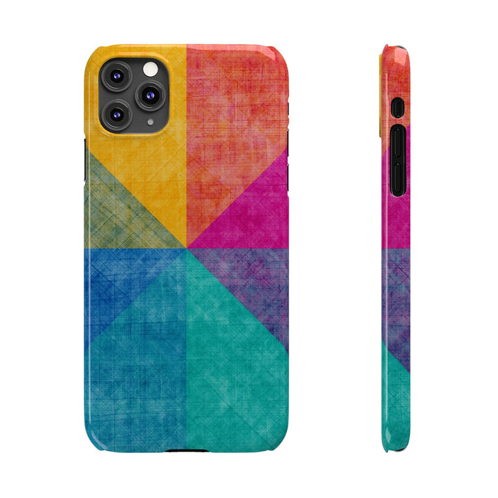 Slim Cute Phone Cases for Iphone | iPhone 15 Case | iPhone 15 Pro Max Case, Iphone 14, Iphone 14 Pro Max, Iphone 13, Abstract Colored Shapes - Studio40ParkLane