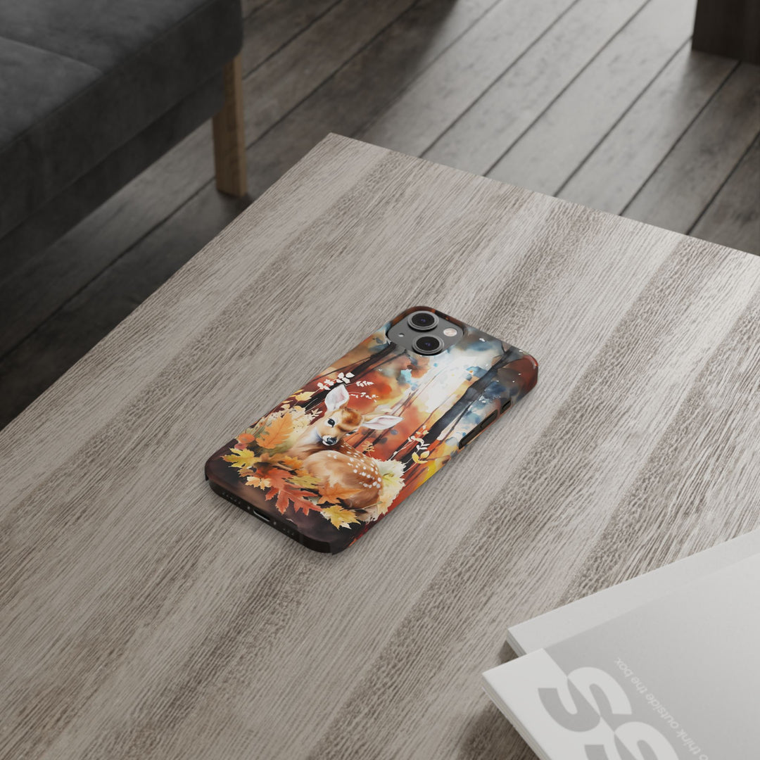Slim Fall Autumn Forest Deer Gift for Her Cute Phone Cases for Iphone 16 | iPhone 15 Case | iPhone 15 Pro Max Case, Iphone 14, Iphone 14 Pro Max, Iphone 13, Slim - Studio40ParkLane