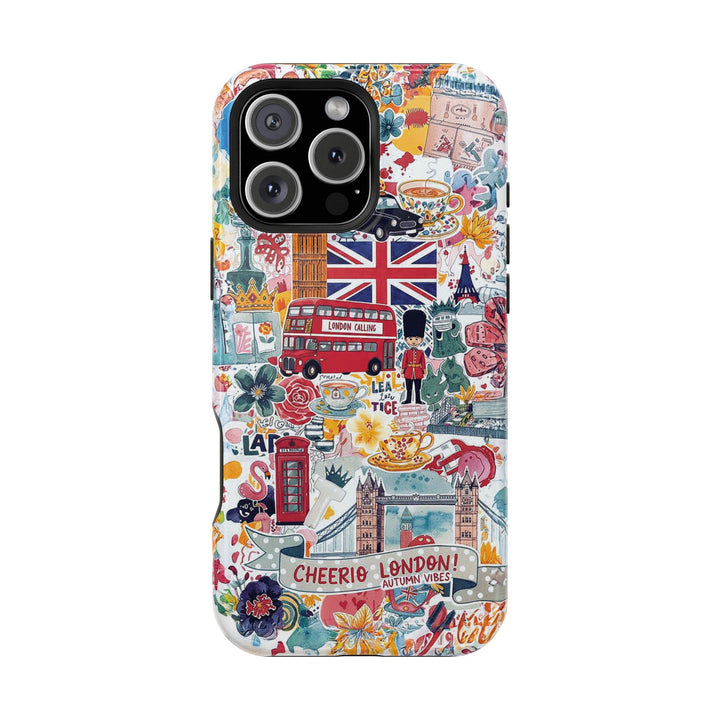 London England Coquette Collage Tough Magsafe Cute Phone Cases for Iphone | iPhone 17 Pro Max Case, Iphone 16, Iphone 15 14 13 12 11 10 9 - Studio40ParkLane