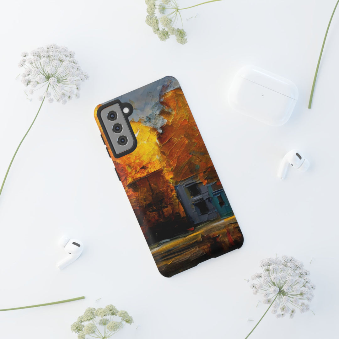 Impact Resistant, Fall Leaves Oil Painting, Cute Phone Cases for Samsung S24, S23, S22, S21, IPhone 15 pro Iphone 14 pro Iphone 13 IPhone 12 Iphone 11 - Studio40ParkLane