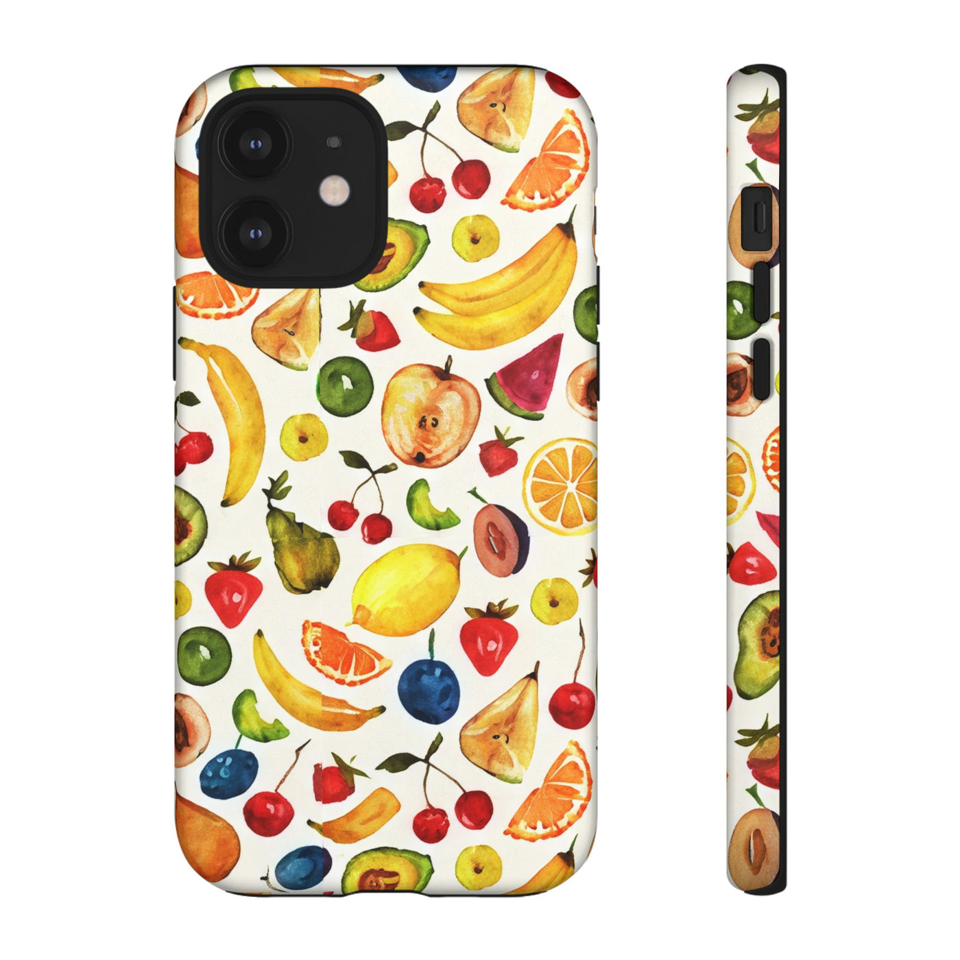 Impact Resistant, Mixed Fruits, Cute Phone Cases for Samsung S24, S23, S22, S21, IPhone 15 pro Iphone 14 pro Iphone 13 IPhone 12 Iphone 11