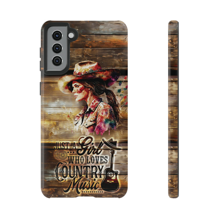 Cute Samsung Phone Case | Aesthetic Samsung Phone Case | Galaxy S23, S22, S21, S20 | Country Music Girl, Protective Phone Case - Studio40ParkLane
