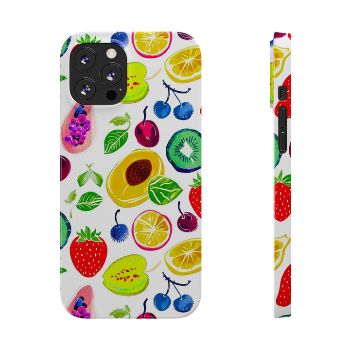 Slim Cute Phone Cases for Iphone | iPhone 15 Case | iPhone 15 Pro Max Case, Iphone 14, Iphone 14 Pro Max, Iphone 13, Summer Fruit Mix - Studio40ParkLane