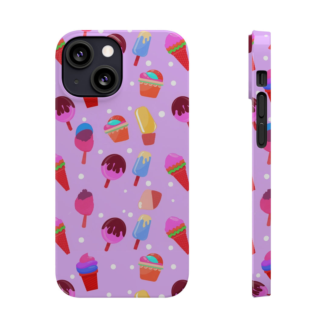 Slim Cute Phone Cases for Iphone - | iPhone 15 Case | iPhone 15 Pro Max Case, Iphone 14 Case, Iphone 14 Pro Max, Iphone 13, Summer Ice - cream Pink - Studio40ParkLane
