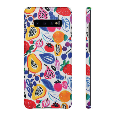 Snap Summer Fruit Gift for Her Cute Phone Cases for Samsung Galaxy S24, S23, S22, S21, S20, Plus, Ultra, Iphone 16, 15, 14, Pro and Max