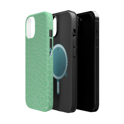 Non Leather Mint Color Pattern Magsafe Cute Phone Case for Iphone Gift for Her, | iPhone 15 Case | iPhone 15 Pro Max Case, Iphone 14, Iphone 14 Pro Max, Iphone 13, Iphone 16 - Studio40ParkLane