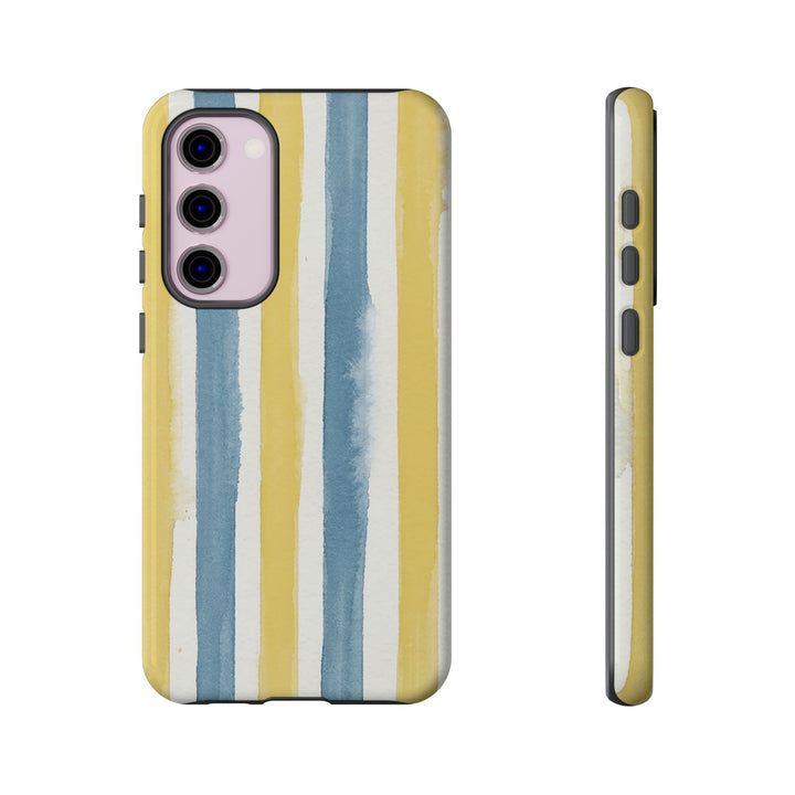 Tough Cute Yellow Stripes Phone Case, for IPhone 17 Pro Max | Iphone 17 Air, Iphone 16, IPhone 15, 14 13 12, Samsung Galaxy S26, S25, S24, S23 - Studio40ParkLane