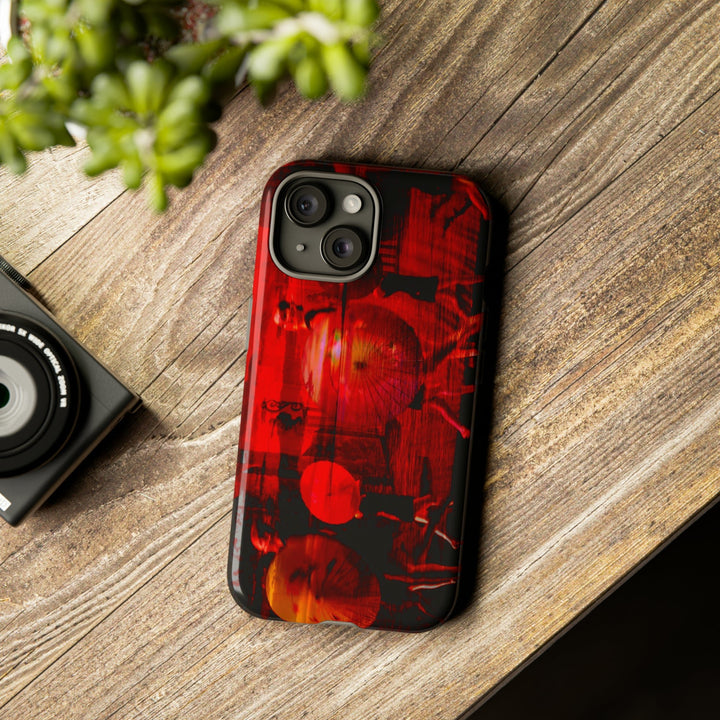 Cute IPhone Case | iPhone 15 Case | iPhone 15 Pro Max Case, Iphone 14 Case, Iphone 14 Pro Max Case IPhone Case for Art Lovers, Sunset Dance Red - Studio40ParkLane